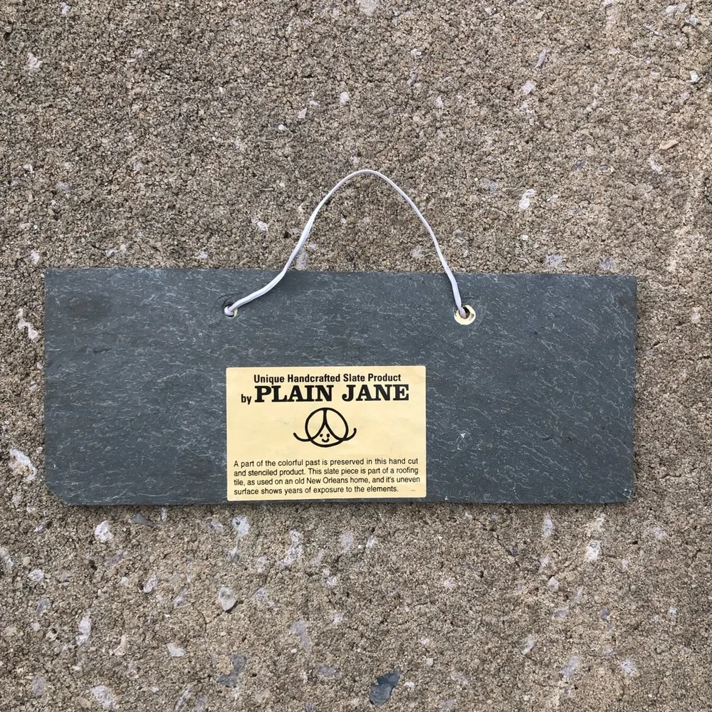Plain Jane Slate Sign - Picture 2 of 2